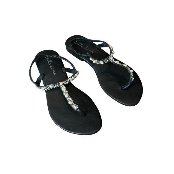Lilla Lane Jen Pearl Sandal.  Size 38. - Picture 2 of 9